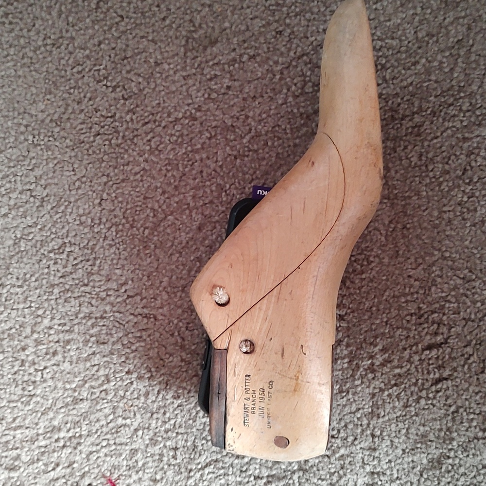 Vintage Wooden Cobblers Shoe Form